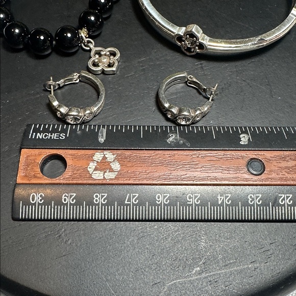 Brighton collectibles earrings “Infinity Sparkle” earrings & bracelets 3 pc - Picture 4 of 9